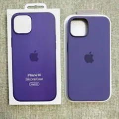 新品未使用· iPhone 14 シリコンケース パープル MagSafe対応