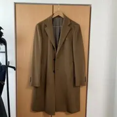 極美品！ユニバーサルランゲージ　コロンボ社製カシミヤコート　ベージュ　サイズL ついに販売】COLOMBOカシミヤコート 11/3より発売致します