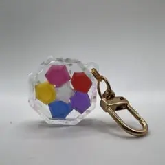 琥珀糖レジンキーホルダー