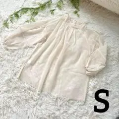 ⭐️新品未使用⭐️トップス　レディース　S　シースルー　透け感　インナー付き