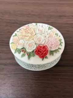 Handcast 花柄 アクセサリーケース