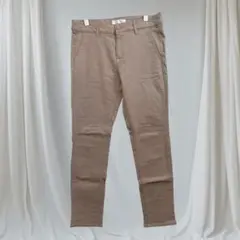 グローブ 裏起毛ストレッチパンツ Lサイズ モカブラウン系 きれいめカジュアル