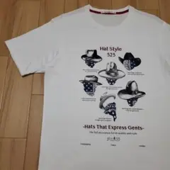 美品 40ct&525 Hat Style525 半袖Tシャツ