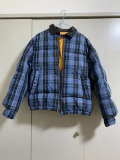 supreme leather collar Puffy Jacket M
