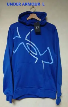 新品UNDER ARMOUR アーマーフリースエクストララージロゴフーディーL