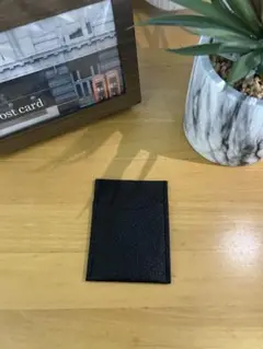 ブラックレザー カードケース
