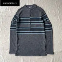 Vintage EMPORIO ARMANI イタリア製 ヘンリーネック L