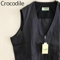 新品タグ　Crocodile　ユーティリティー　ドライ素材　ジップアップ　ベスト