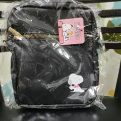 PEANUTS スヌーピー ブラックショルダーバッグ
