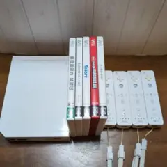 Wii 本体 + ゲームソフト5本 + コントローラーセット