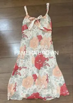 PAMERA BROWN パメラブラウン シルク　ワンピース