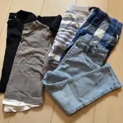 子供服 5点セット ロンＴ ハーフパンツ