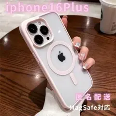 iphone16PlusケースマグセーフMagSafe韓国可愛いピンク人気