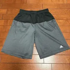 adidas climalite ハーフパンツ グレー　Ｌサイズ