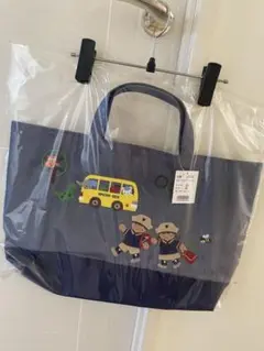 キンダーキッズ×ファミリア　コラボデニムトートバッグ&パスケース 新品 未開封】キンダーキッズ×ファミリア コラボデニムトート