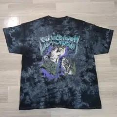 タイダイ アニマル Tシャツ 黒 フリーサイズ