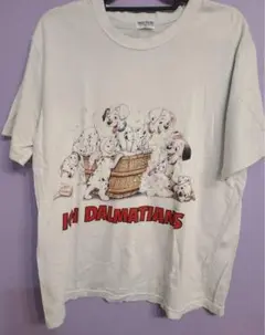 ディズニー　101匹ワンちゃん　ダルメシアン　キャラTシャツ　ビンテージ　レア