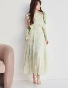 新品 Sustainableフリルワンピース 00 SNIDEL ミント