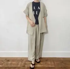 お値下げ　美品　siro de labonte セットアップ　ジレ　2024