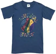 【美品usa製90s】UNIVEISAL　STUDIOS Tシャツ　青灰　S