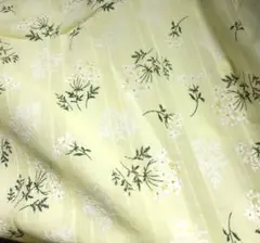 綿プリント黄色