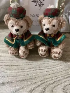 ディズニーシー　ダッフィー　キーホルダー　クリスマス限定衣装　ストラップ