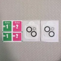 iPhone 15 カメラフィルム 黒縁取り【2枚入り】