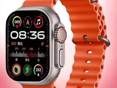 スマートウォッチ 新品 Apple Watch Ultra 代替品 オレンジ 4