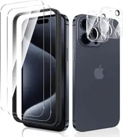 早い者勝ち‼️iPhone15ProMax 保護、カメラフィルム 各2枚 計4枚