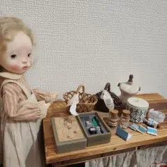 作家様 ミニチュアセット お裁縫・カゴなど