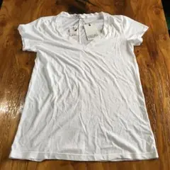 MALIBU ウォッシュド　ショートスリーブ　Vネック　Tシャツ　ホワイト　XS