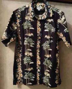 値下げ　OLD NAVY アロハシャツ ネイビー　Мサイズ