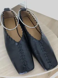 【新品・裏張り済】Jilsander アンクレット バレリーナフラット