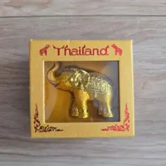 金色の象の置物 Thailand 約5cm