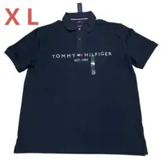 ☆新品未使用品☆TOMMY HILFIGER ブラック　ポロシャツ　X L
