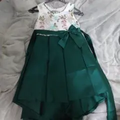 花柄刺繍 ハイローヘムドレス　140センチ