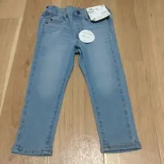 【トップバリュ】デニムストレートパンツ サイズ100