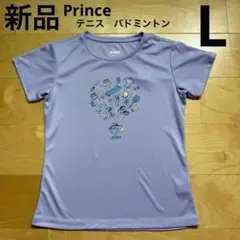 Princeプリンス　テニス　バドミントン　半袖Tシャツ　紫　ラベンダー　L新品