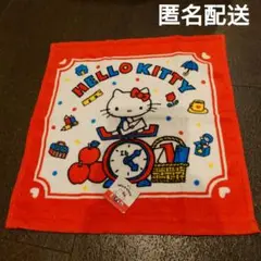 ハローキティ　ハンドタオル　レッド