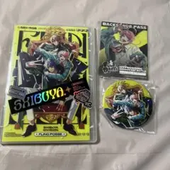 ヒプノシスマイク 2ndD.R.B CD シブヤ優勝缶バッジ、ステッカー付き
