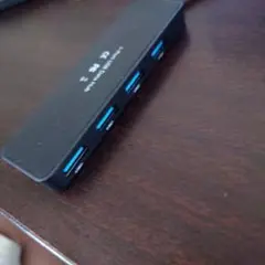 USB 3.0 4ポートハブ ブラック