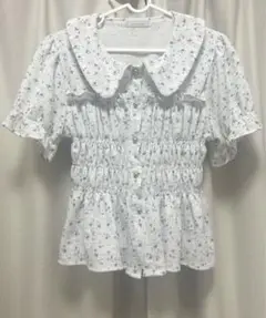 ANOTHER BRANCH OLIVE des OLIVE半袖ブラウス