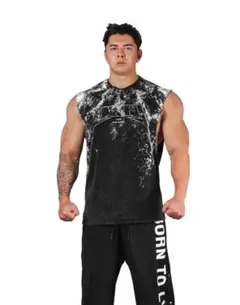 LIFT SPLASH PAINT PUNK LOGO TANKTOP