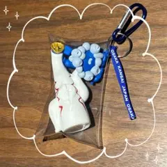 ガチャ詰めポーチ 太陽の塔 ミャクミャク ブルー×グレー ver.
