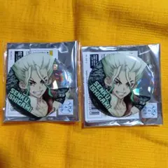 Dr.STONE　石神千空　ホログラム缶バッジ　2個セット　ドクスト