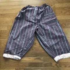 遠州綿紬　もんぺ　ハンドメイド