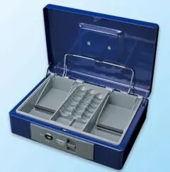 【人気】アスカ ASMIX 手提げ金庫 MCB250 コバルトブルー