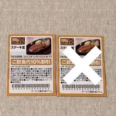ステーキ宮 割引券 2枚 優待券 クーポン JAF チケット