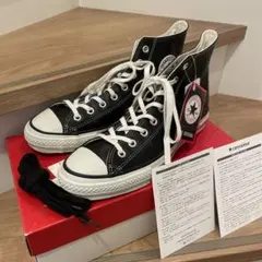★新品 コンバース オールスター ビームス別注 日本製 ブラック レザー ハイ