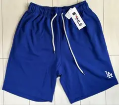 新品　 LL サイズ　MLB ドジャース　ハーフパンツ　 LA ブルー